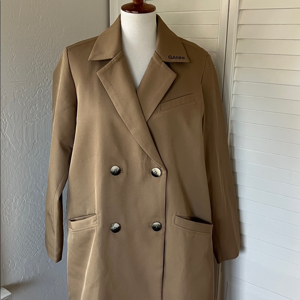 GANNI Trench Coat *NWT* - Picture 2 of 6